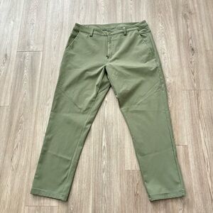BYLT Premium Basics Everyday Pant 2.0 Slim Fit Dark Olive Green Men’s 36